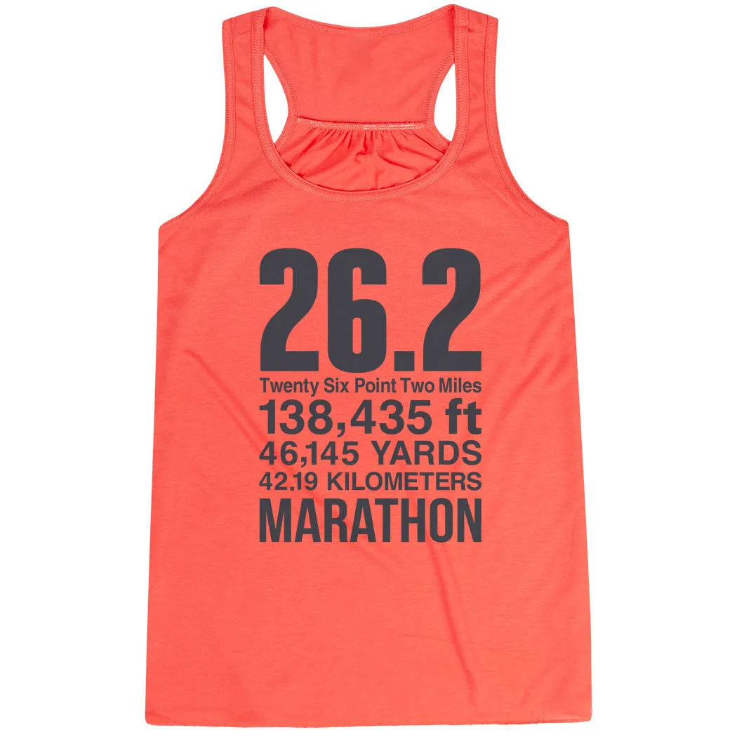 Flowy Racerback Tank Top - 26.2 Math Miles Breathable Construction suitable for hobbyists