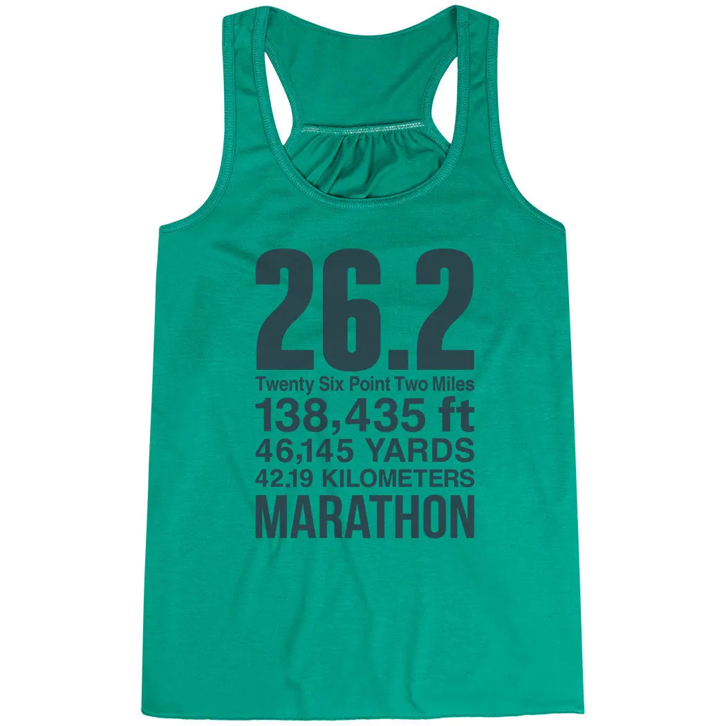 Flowy Racerback Tank Top - 26.2 Math Miles Adjustable Straps