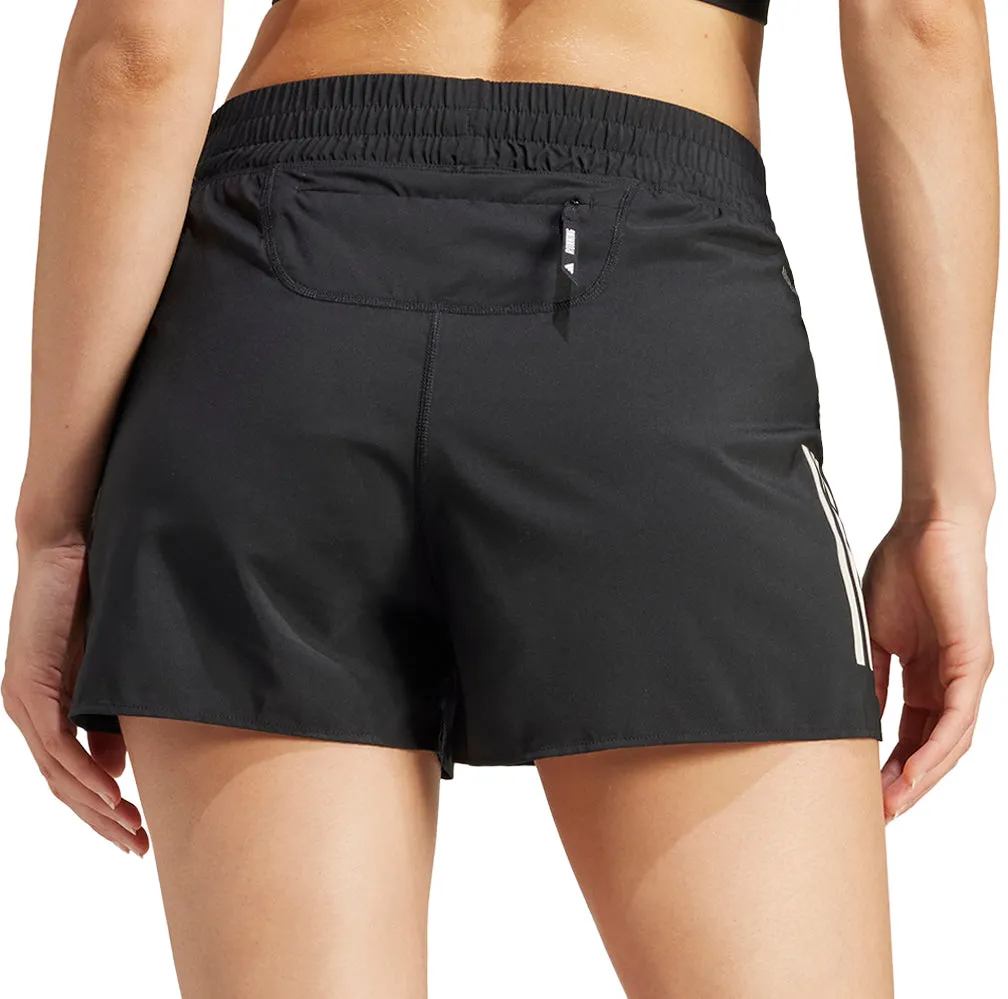 Reinforced Gusset adidas Own The Run 3 Inch Womens Running Shorts - Black