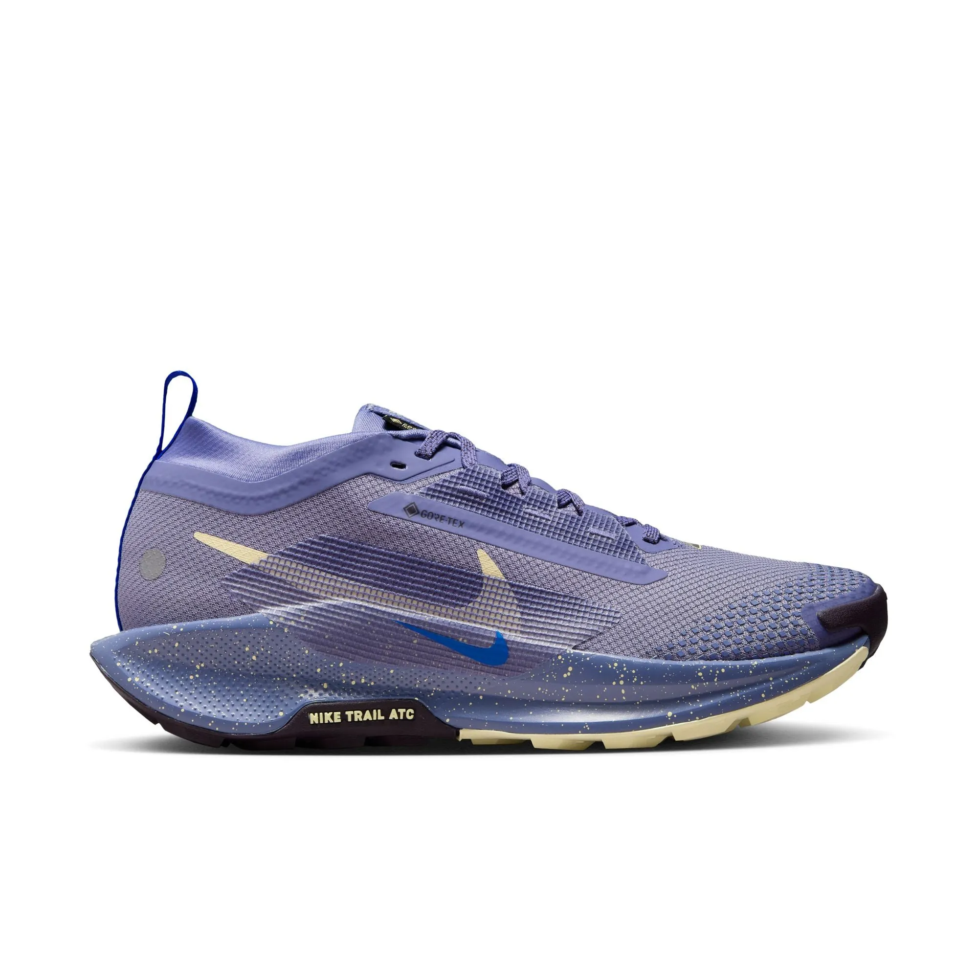 comfort fit trail sneakers Reinforced toe cap Women??s React Pegasus Trail 5 GORE-TEX (402 - World Indigo/Alabaster-Racer Blue)