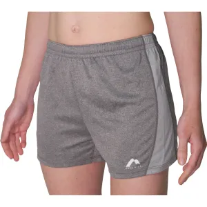 More Mile Marl Jersey Womens Training Shorts - Grey Chill Mode