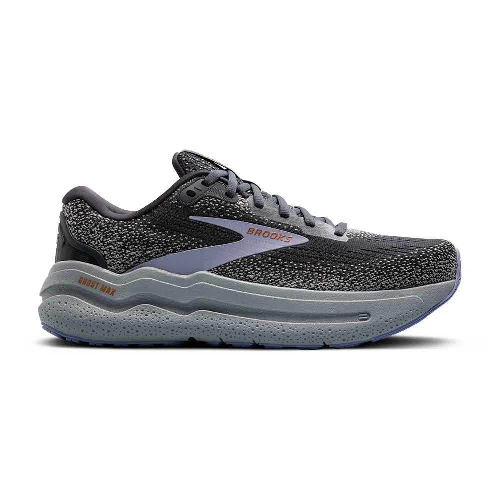 Women's Ghost Max 2 Running Shoe - Ebony/Sweet Lavender/Alloy - Wide (D) Energy Cell Technology straight - away track running shoes