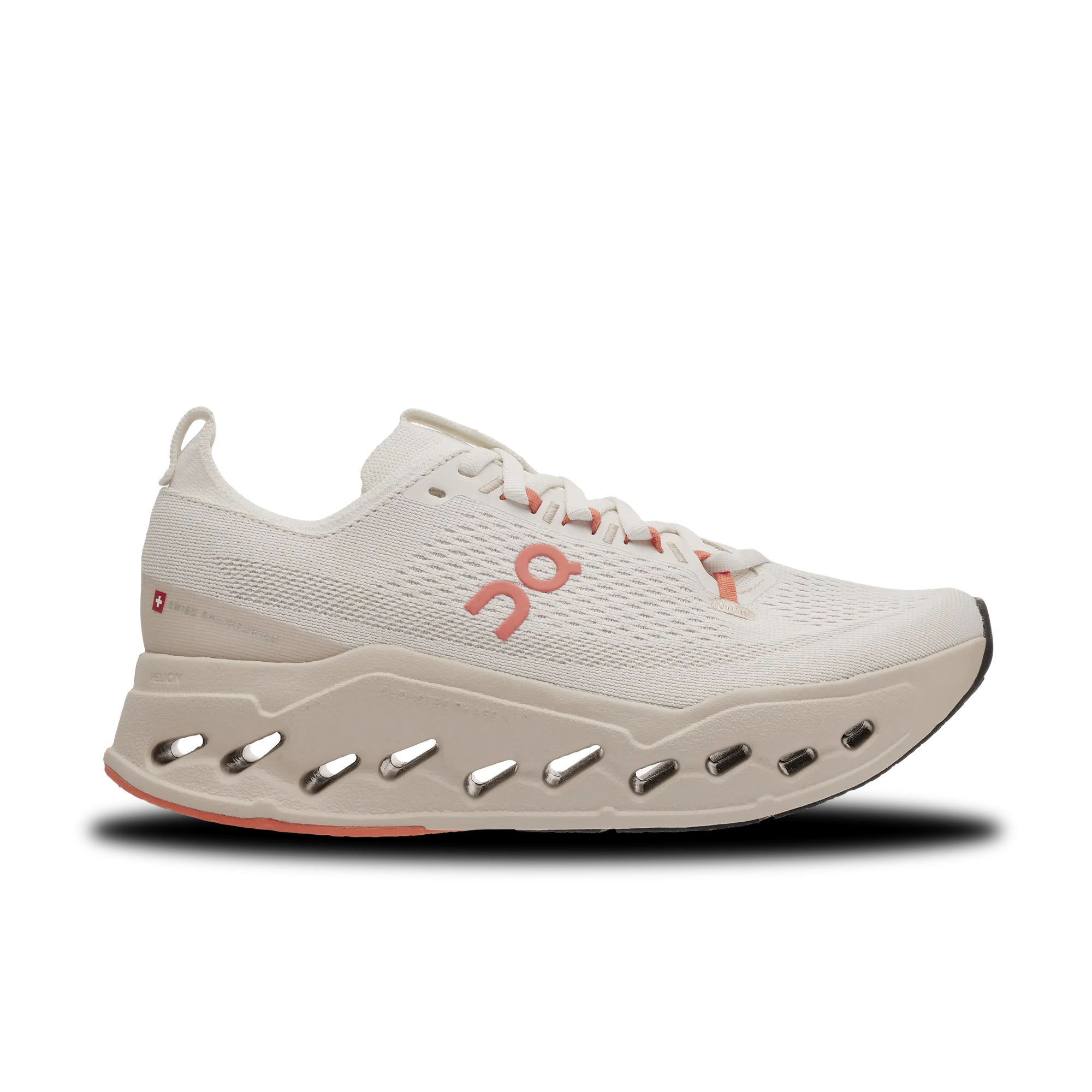 Non Restrictive Toe Box On Running | Cloudsurfer Max | Women's | Ivory/Salmon