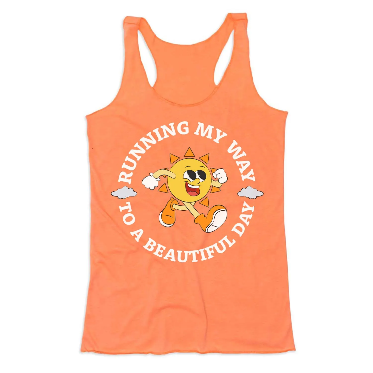 Urban Lightness Women's Everyday Tank Top - Running My Way to a Beautiful Day