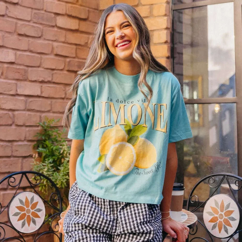 Stylish piece Chill Comfort Look Limone Relaxed Boxy Crop