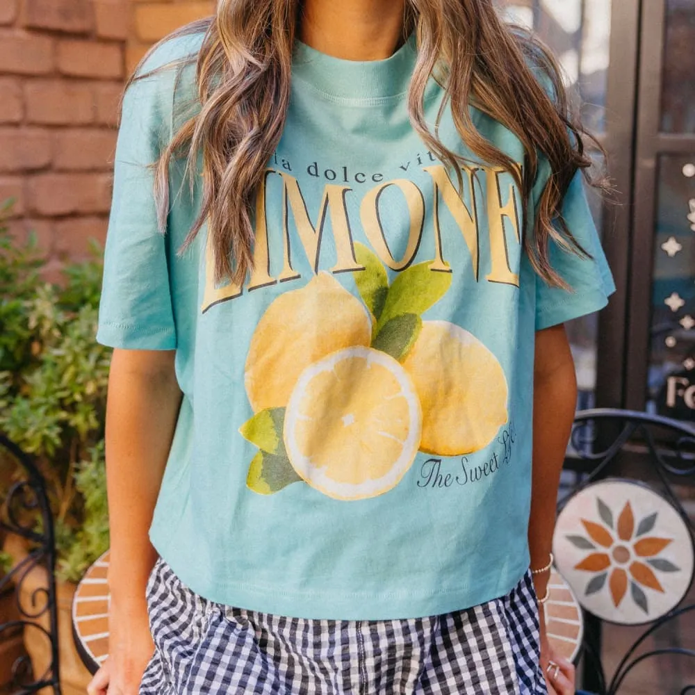 Limone Relaxed Boxy Crop Light Flex