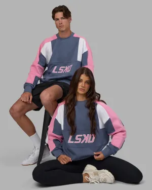 Slam Sweater Oversize - Night Shadow-Rosebloom Floral Print