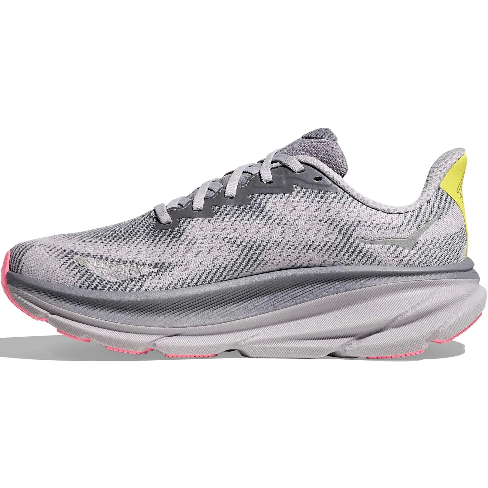 Supportive straps Rubber Traction Outsole Women's Clifton 9 GORE-TEX Running Shoes Grey Skies / Foggy Grey