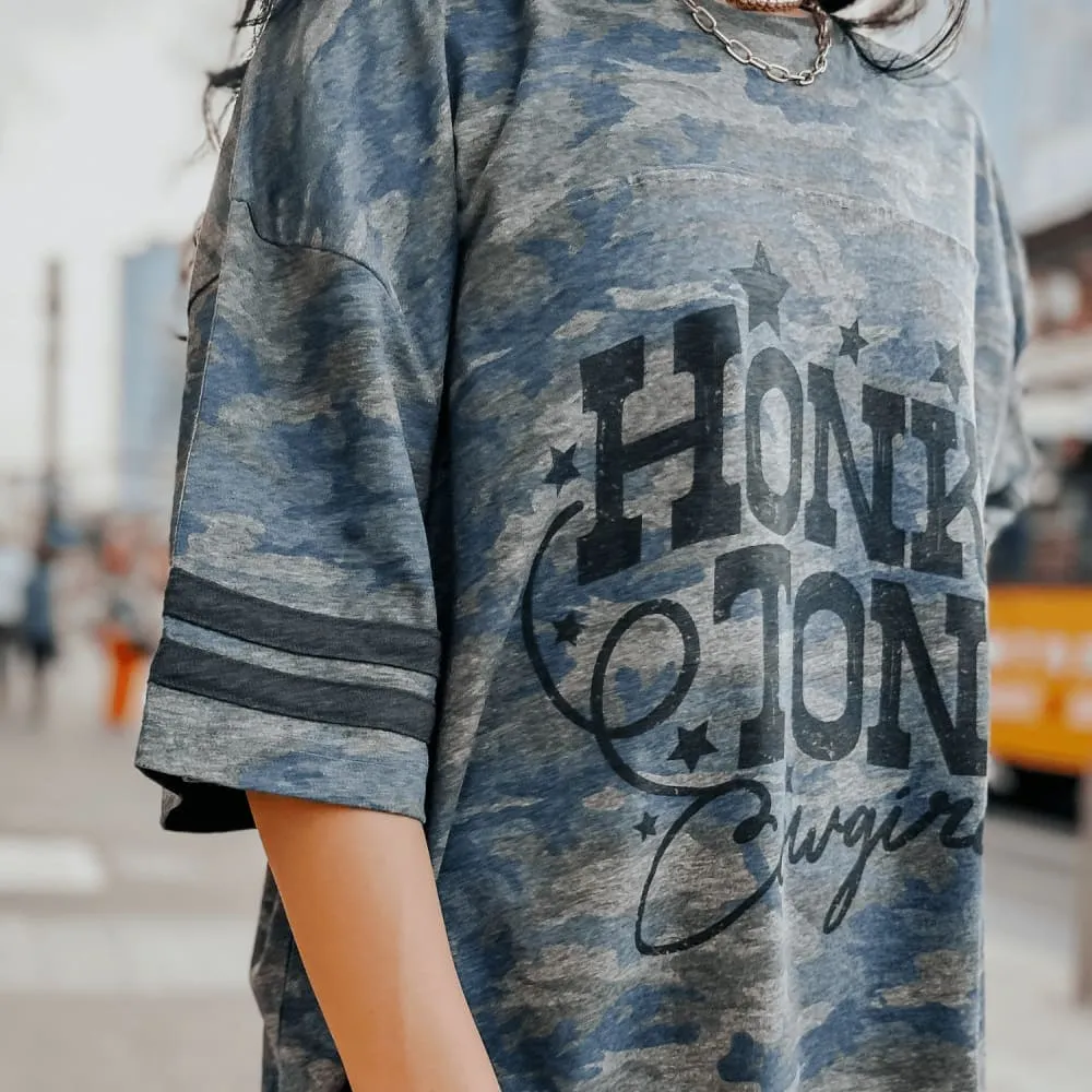 Honky Tonk Camo Jersey Tee monochromatic Sustainable Material Blend