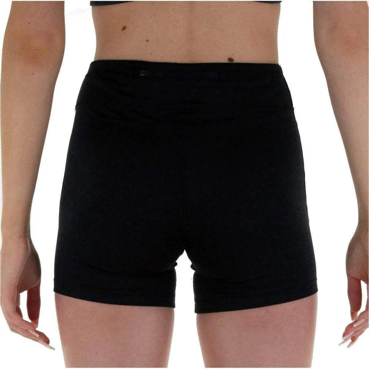 Active Flex Fit Quick Wear More Mile Biker Womens Short Running Tights - Black