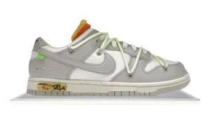 Low key style Memory Foam Padding Dunk Low Off-White "The 50" Lot 43