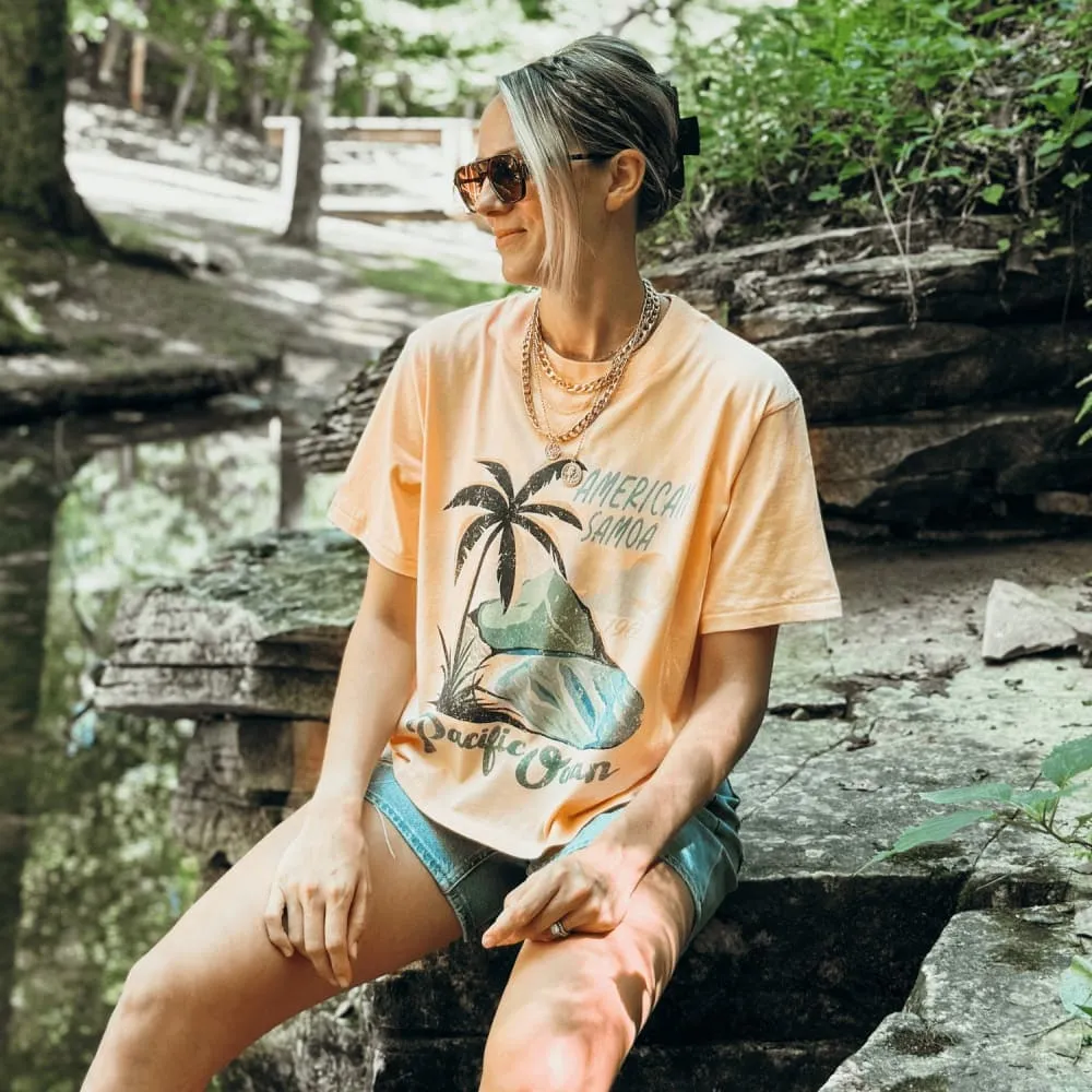 Timeless Must-Have American Samoa Relaxed Boxy Tee