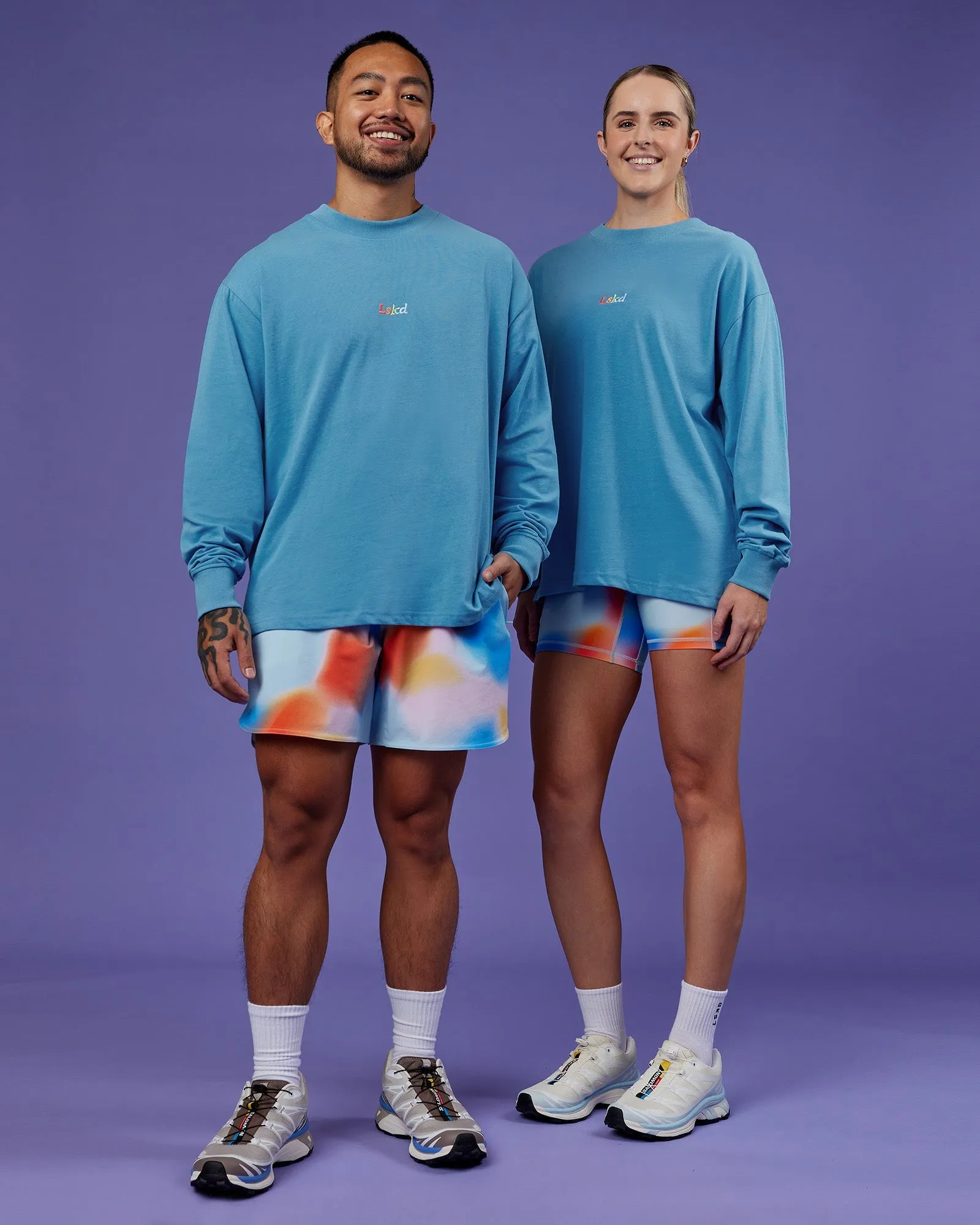 product graduation pride Our Journey Oversize Heavyweight FLXCotton Long Sleeve Tee - Azure Blue