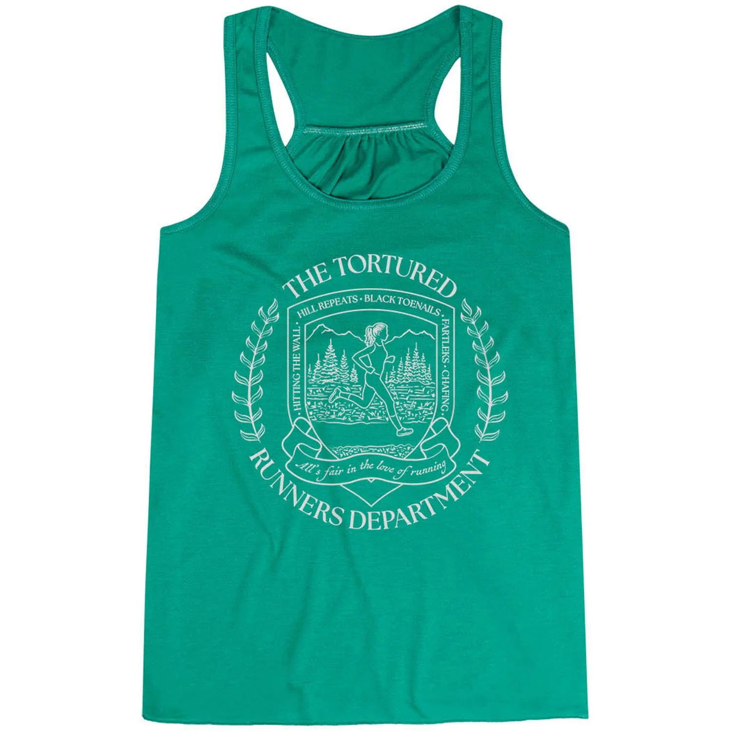 Flowy Racerback Tank Top - The Tortured Runners Department Stay Smooth Dynamic Tension Zones