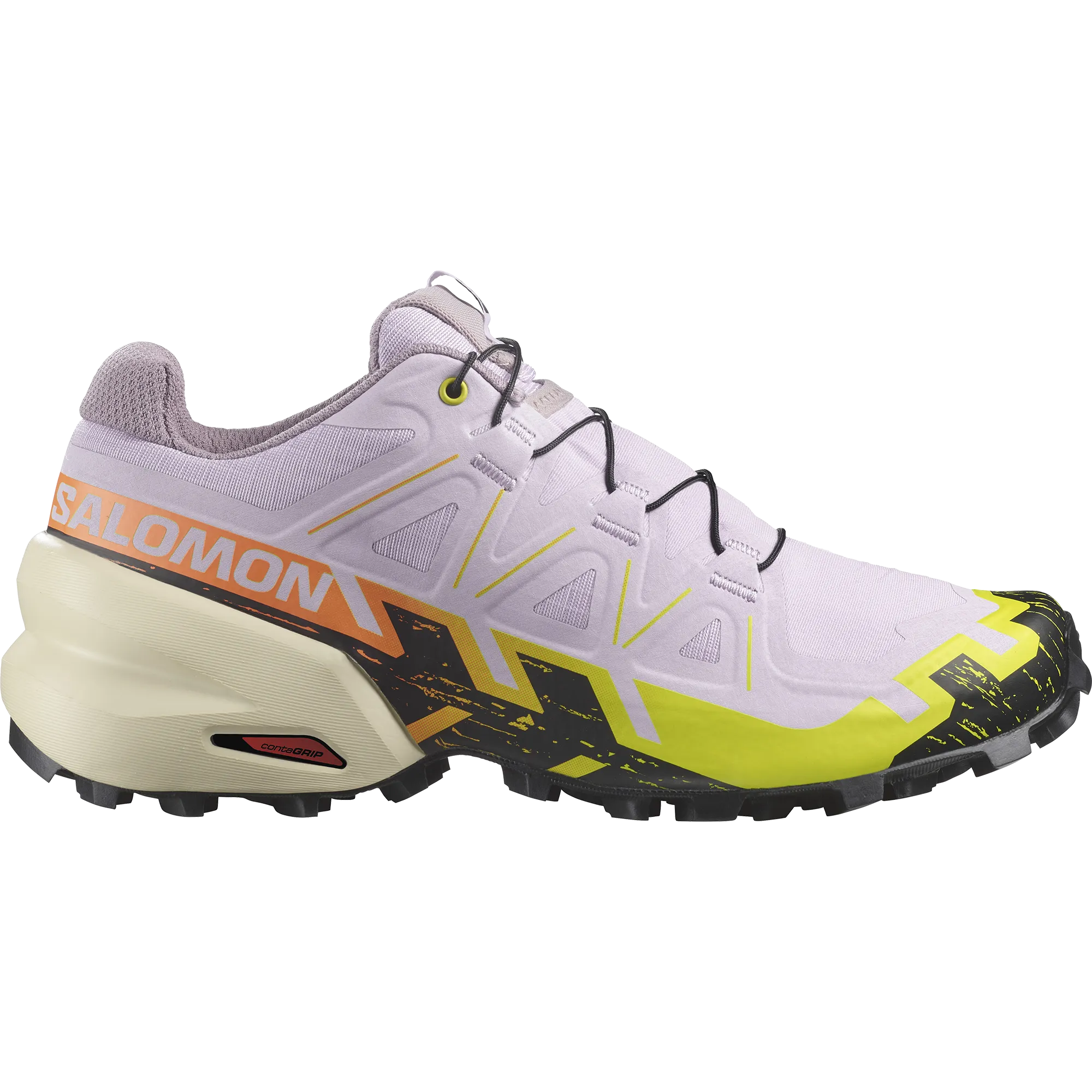 off grid running shoes Zero Drop Design Women??s Speedcross 6 (Orchid Petal/Black/Sulphur Spring)