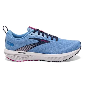 winter running footwear Brooks Revel 6 (Womens) - Marina/Lilac Rose/Pink Lady