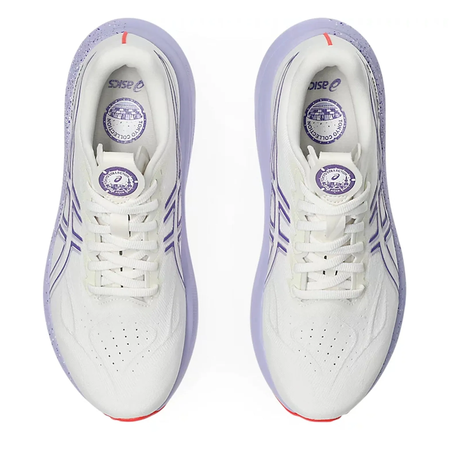 Women's GT-2000 14 Tokyo Running Shoes Cream / Edo Purple endurance improvement Neutral Stride Alignment