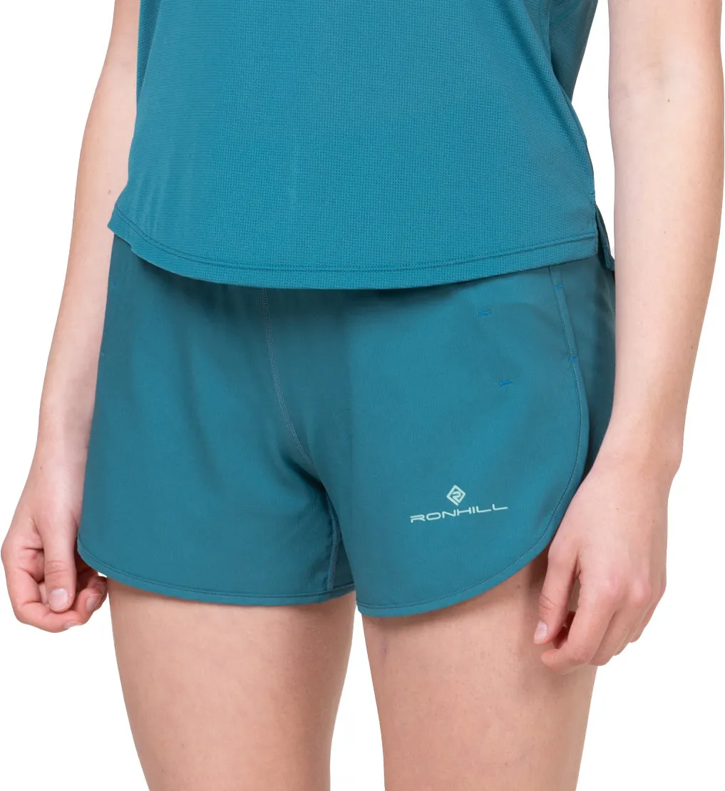 Breezy Feel Ronhill Tech 4.5 Inch Womens Running Shorts - Blue