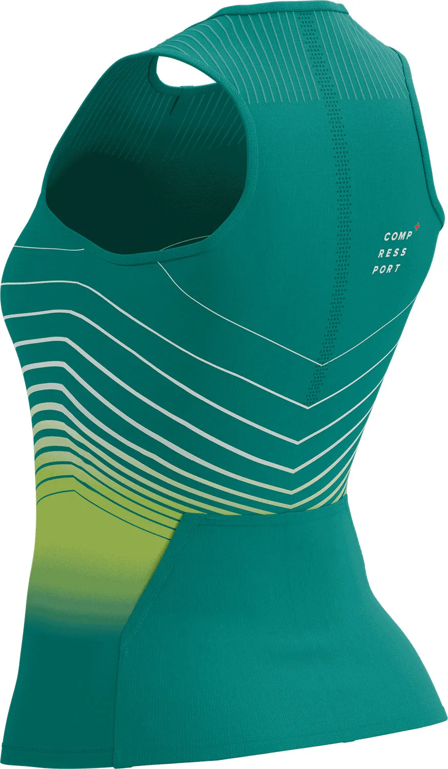 Customer Satisfaction Compressport Tri Postural Aero Sleeveless Womens Cycling Jersey - Green