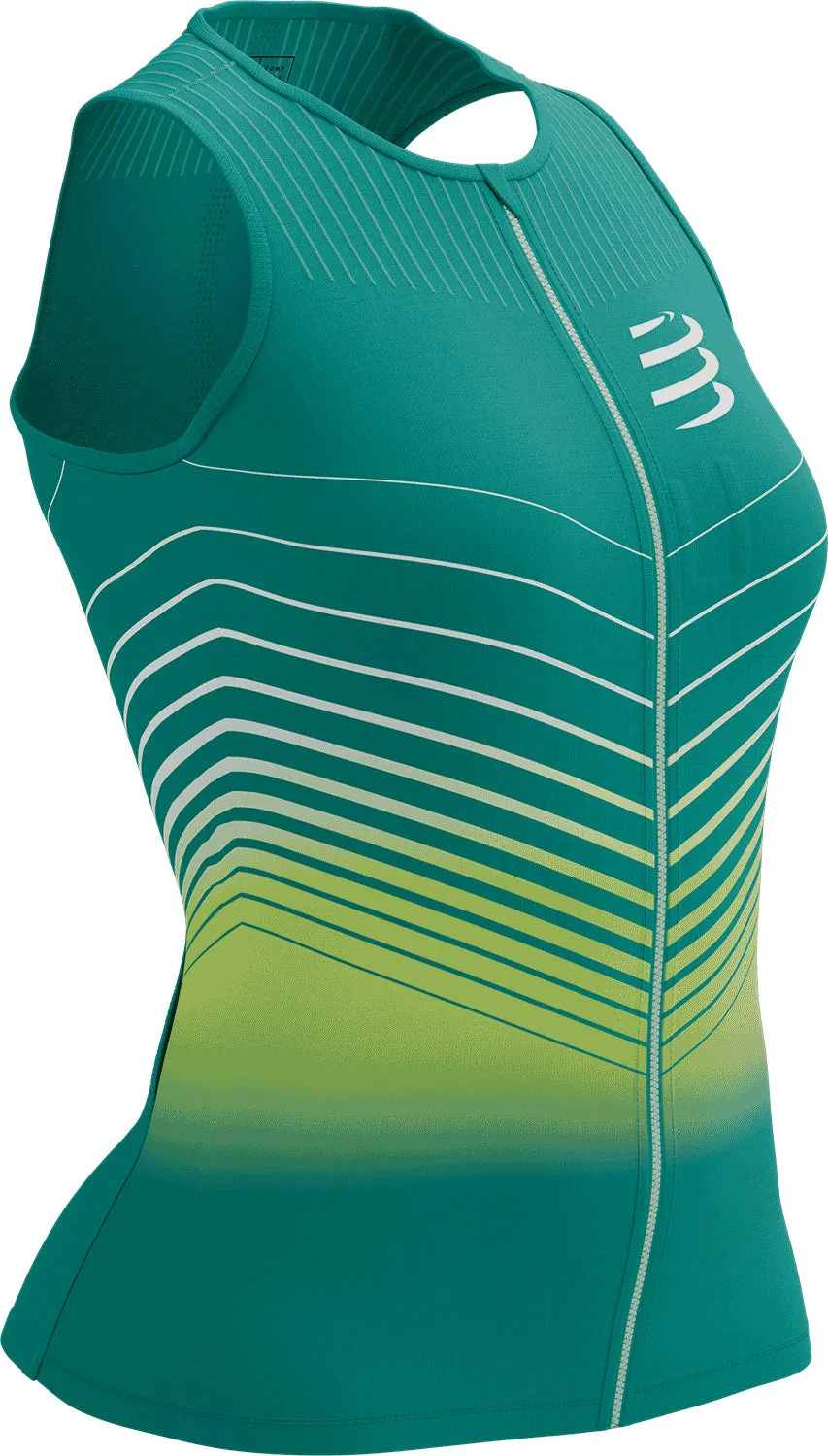 Compressport Tri Postural Aero Sleeveless Womens Cycling Jersey - Green Street Coolness long term projects