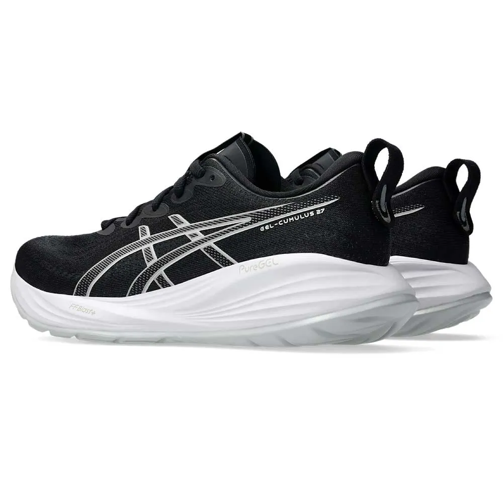 Women's Gel-Cumulus 27 Running Shoe - Black/Concrete - Narrow (2A) obstacle - course running shoes