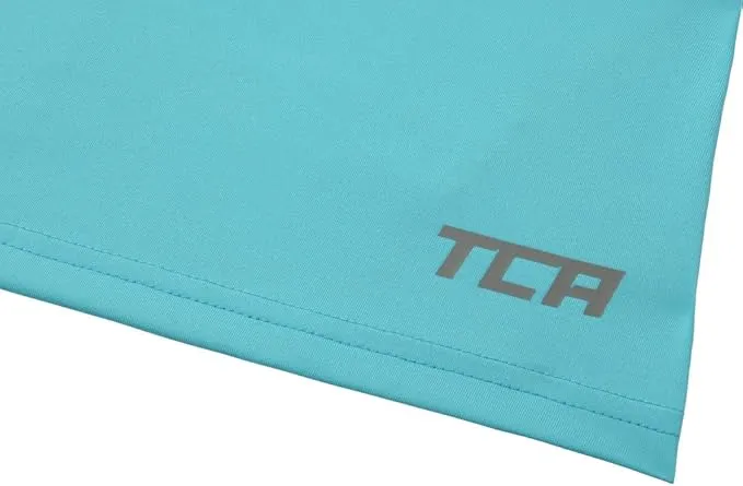 TCA Pro Performance Womens Running Vest Tank Top - Blue Moisture Management Fabric Stay Easy