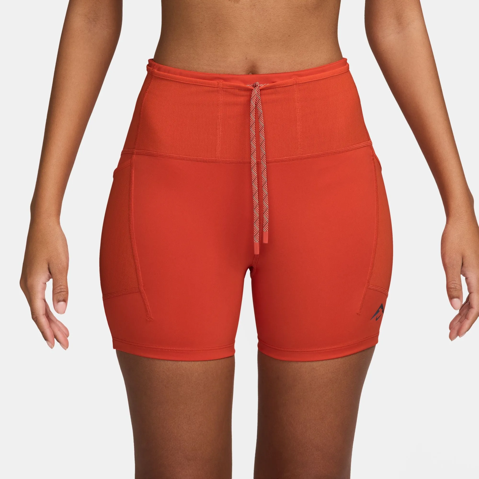 Trendy Design Love Glow Women's Dri-FIT High-Waisted 4" Tight Running Shorts (633 - Picante Red/Black)