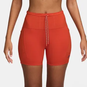 Trendy Design Love Glow Women's Dri-FIT High-Waisted 4" Tight Running Shorts (633 - Picante Red/Black)