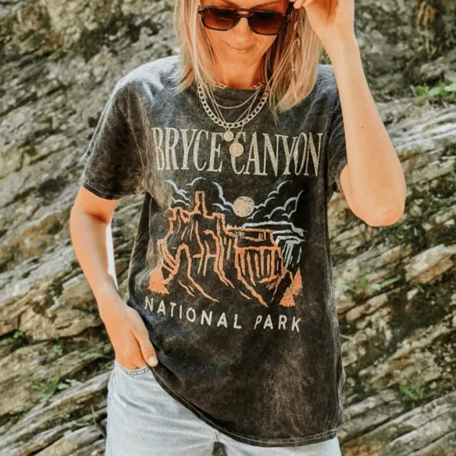 Soft Cotton Feel Bryce Canyon Mineral Wash Tee