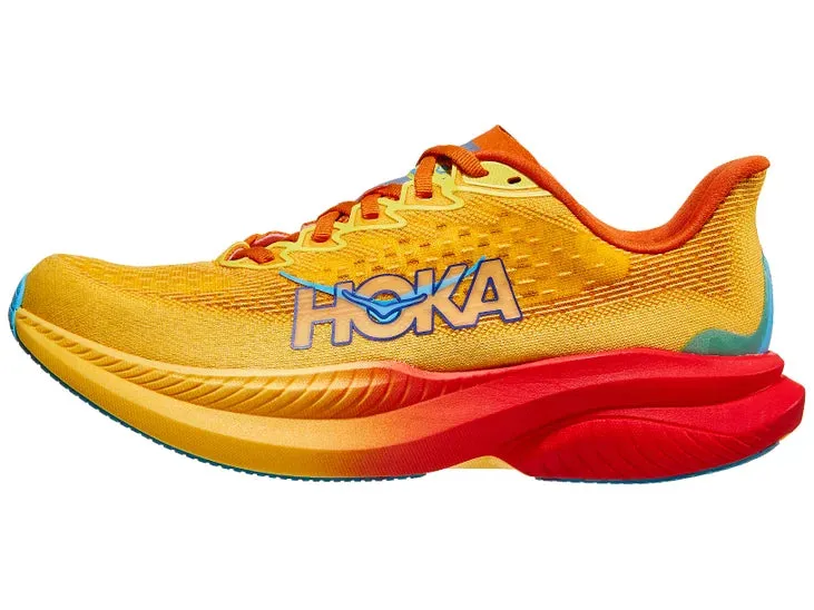 Hoka | Mach 6 | Women's | Poppy/Squash LightweightConstruction Odor Resistant Materials