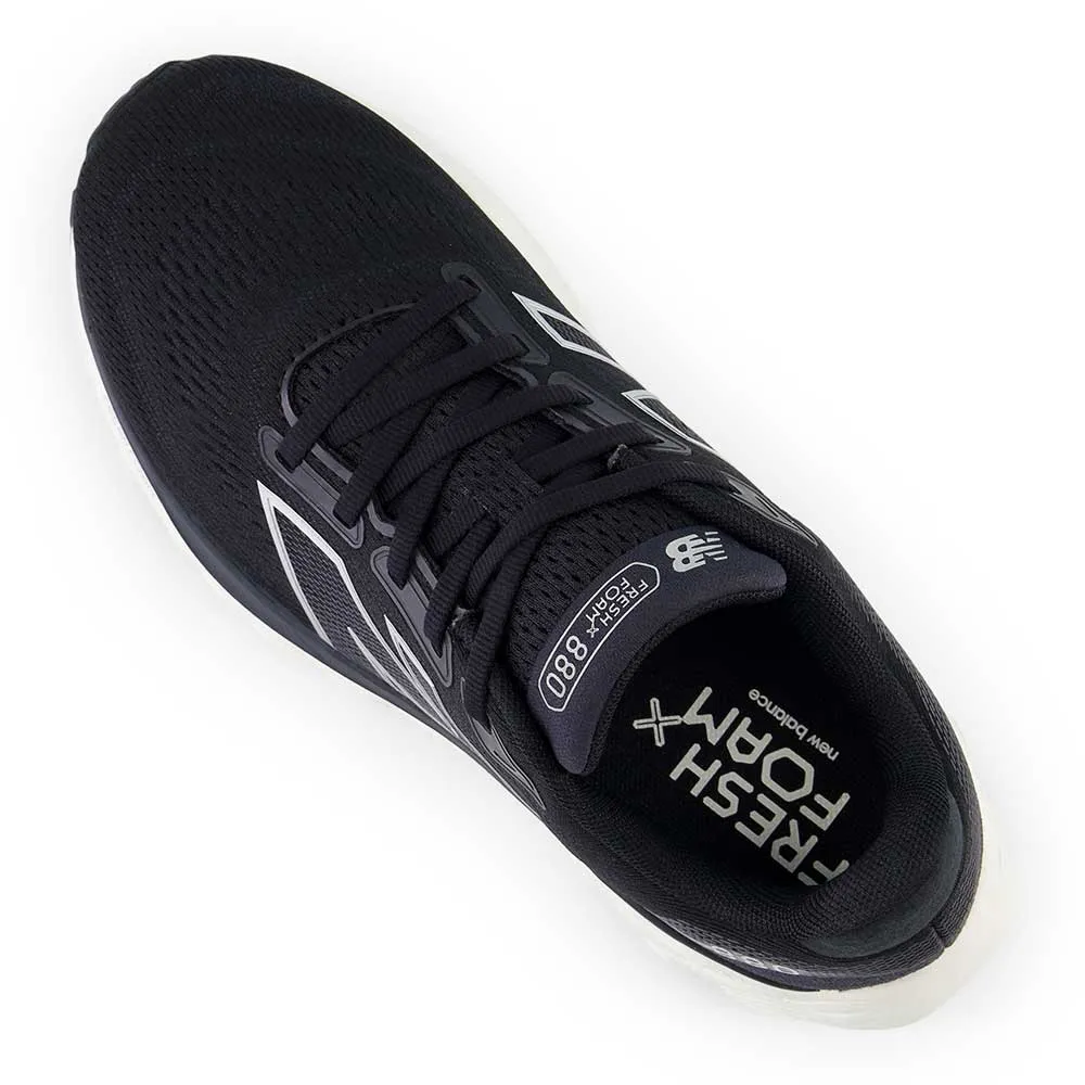 Friction Reducite Insole night - running safety Women's Fresh Foam X 880v14 Running Shoe - Black/Sea Salt - Wide (D)