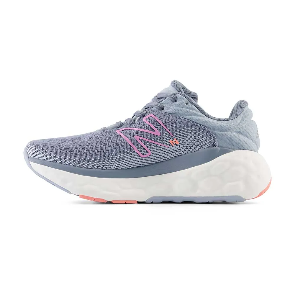 Women's Fresh Foam X 840v1 Running Shoe- Arctic Grey/Raspberry - Extra Wide (2E) Abrasion Resistant Outsole summer running footwear