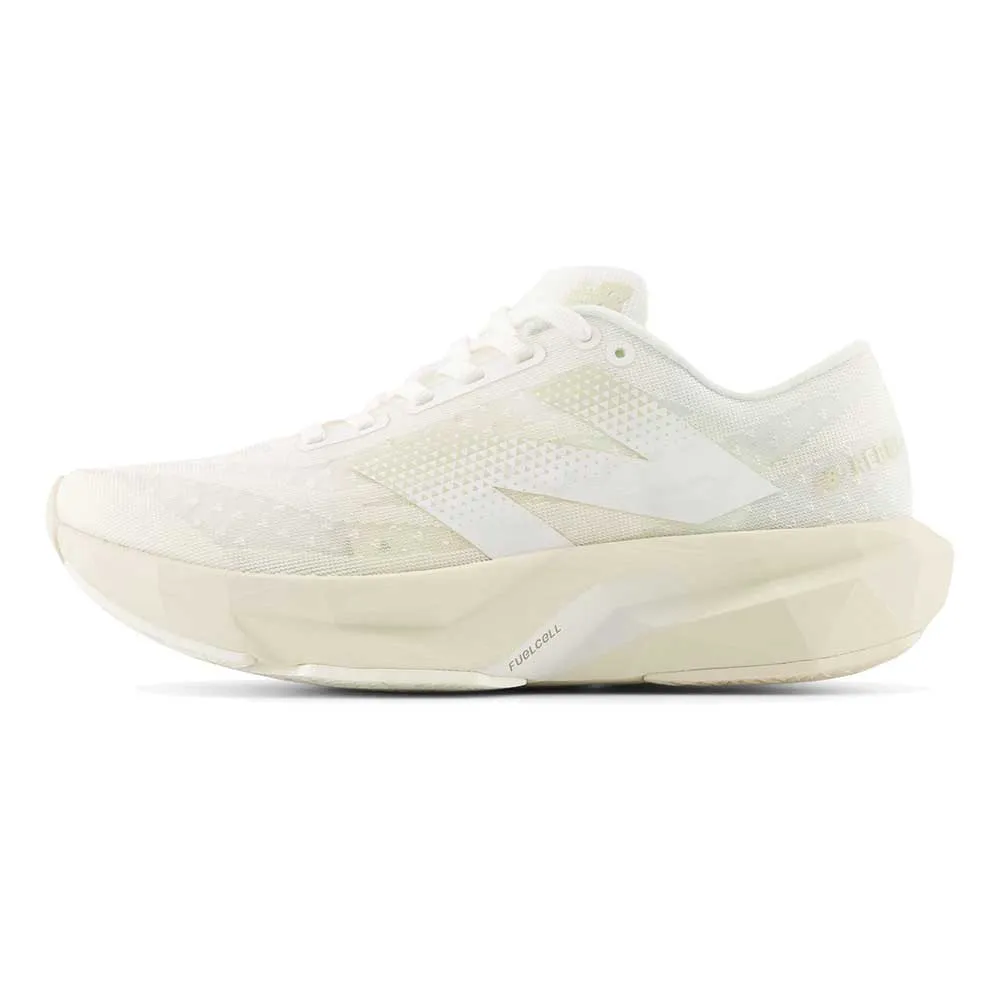 Energy - boosting cross - fit Women's FuelCell Rebel V4 Running Shoe - White/Linen - Regular (B)