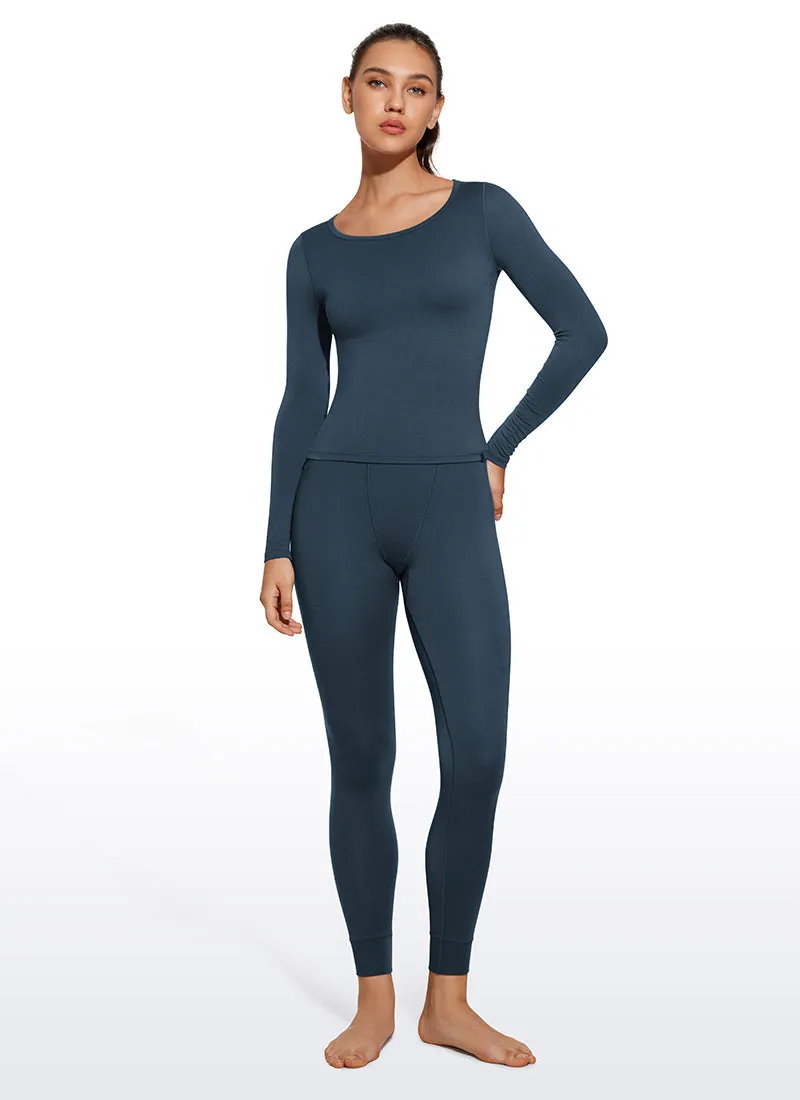 Soft Thermal Base Layer Set - Top & Bottom Comfortable Performance