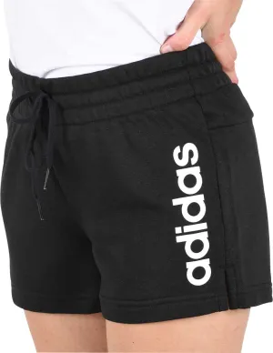 Stretchable Material adidas Essentials Slim Logo Womens Training Shorts - Black