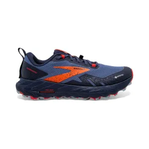 breathable running shoes Brooks Cascadia 17 GTX (Womens) - Navy/Bittersweet/Peacoat