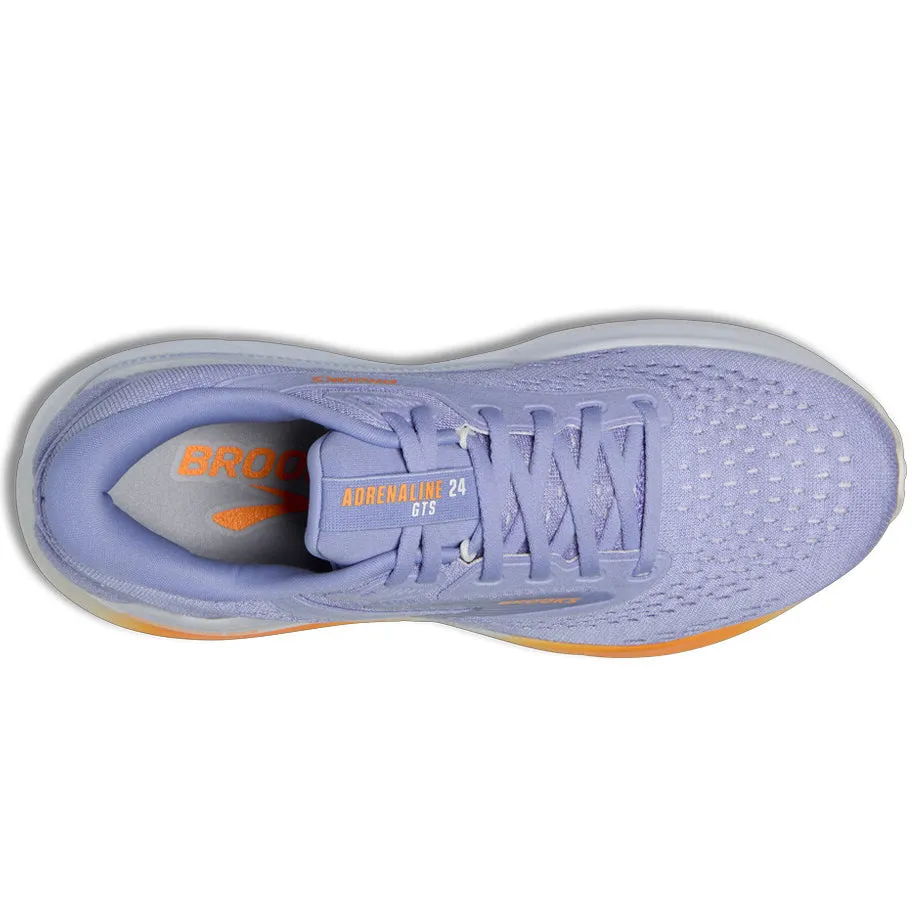 Midfoot Stabilizer Women's Adrenaline GTS 24 Running Shoes Blue Heron / White / Orange