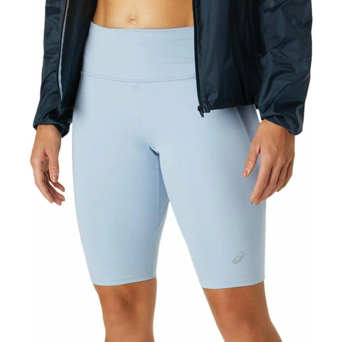 Asics Kasane Sprinter Womens Short Running Tights - Blue tall size Animal Print