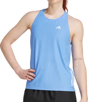 adidas Own The Run Womens Running Vest Tank Top - Blue Low Maintenance Fabric