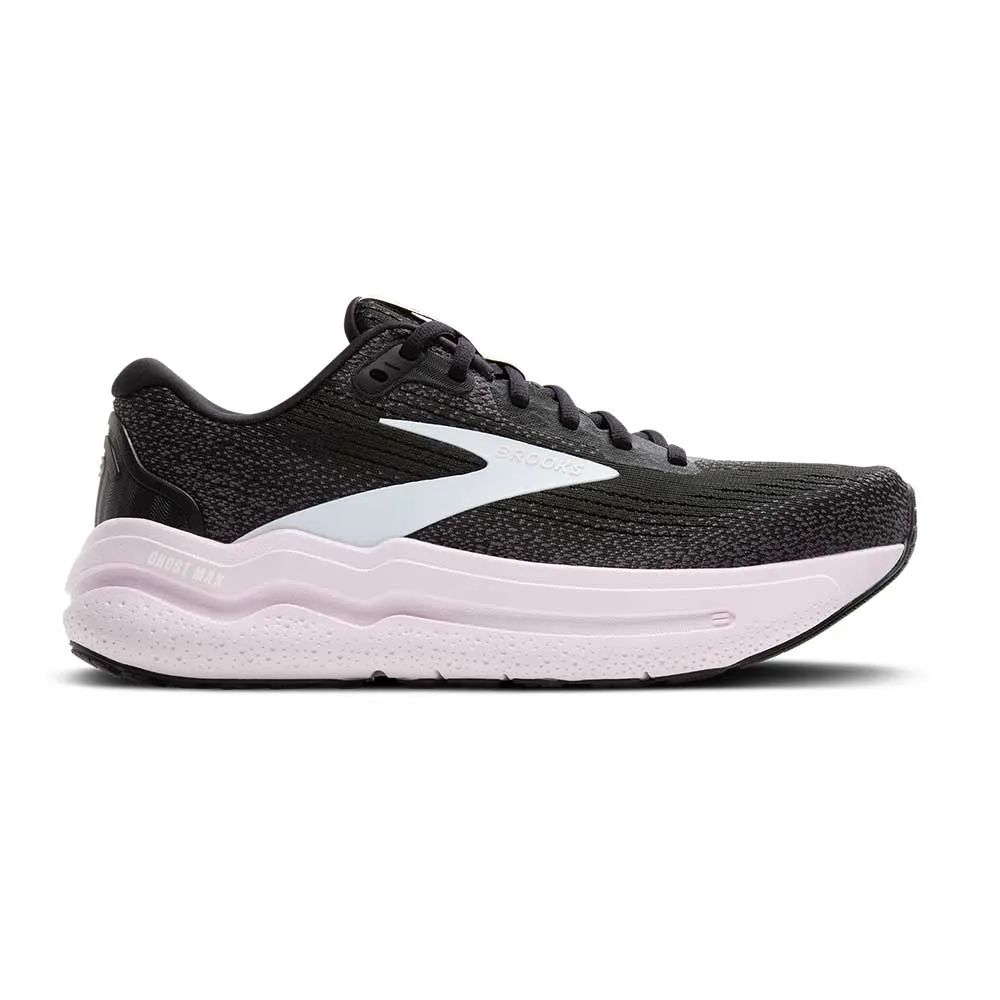 Women's Ghost Max 2 Running Shoe - Black/White/Orchid Ice - Regular (B) comfort - focused shoes
