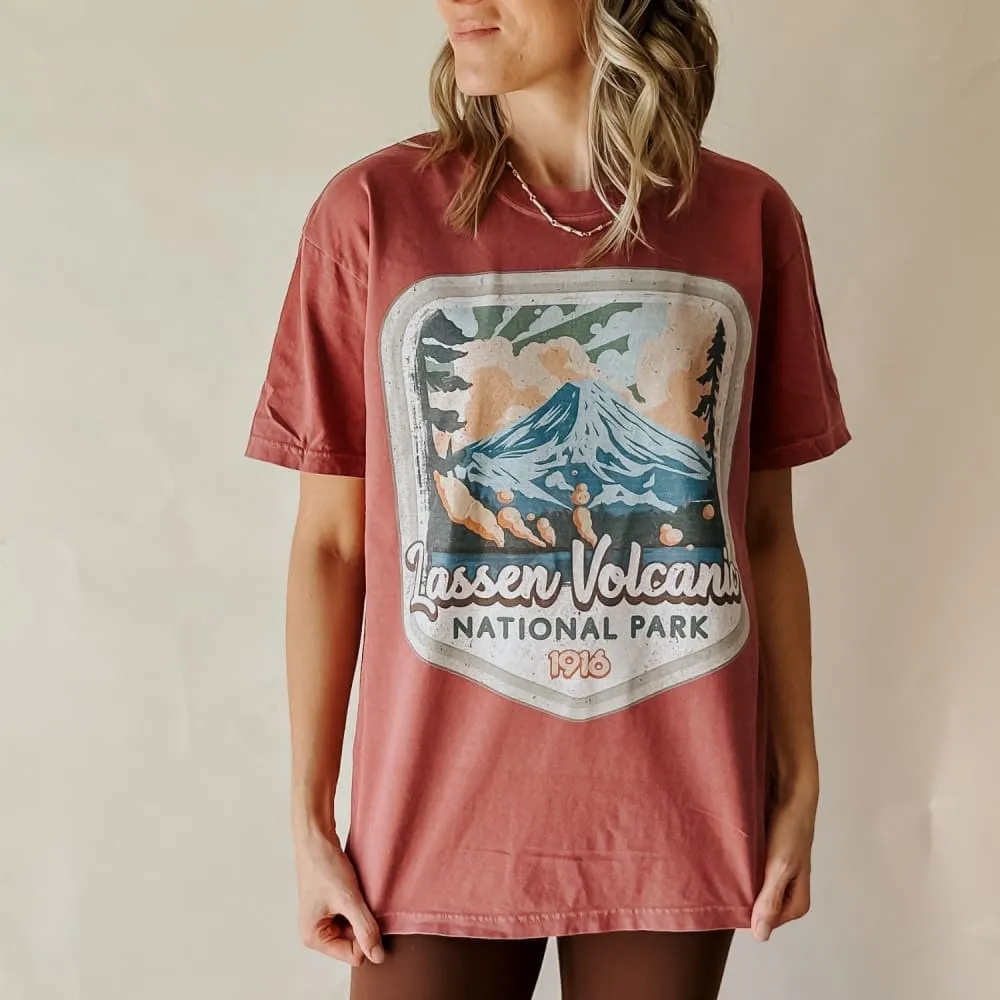 Travel Comfort Style Hypoallergenic fabric Lassen Volcano National Park Tee