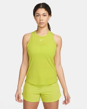 Women's DRI-FIT One Luxe Tank (308 - Bright Cactus/Reflective Silver) Sustainable Base elastic waistband