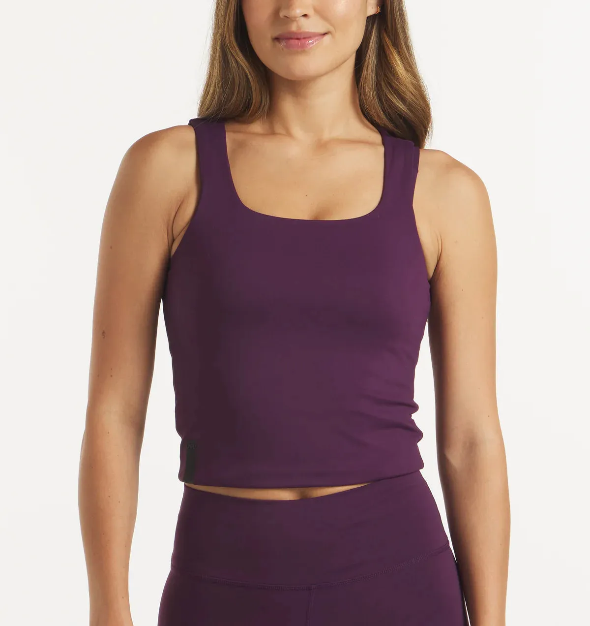 Women's Performa Fitted Tank (Dark Plum) Dance Light
