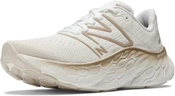 budget - friendly shoes Athletic Apparel New Balance | Fresh Foam X More v4 | Women's | White Gold/Metallic Moonbeam