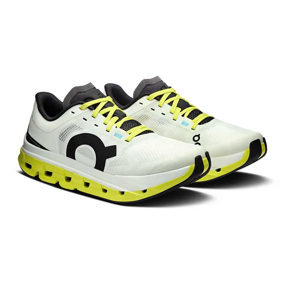 Stable Landing Platform Anatomical Toe Box Women's Cloudflow 5 Running Shoe - White/Lime - Regular (B)