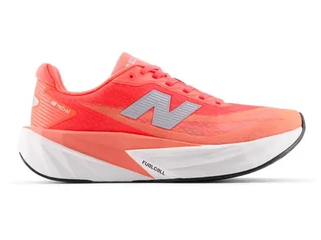 ice hockey shoes Lateral Bracing Women's FuelCell Rebel v5 (L5A- Urgent Red/White/Silver Metallic)