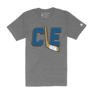 CLE Hockey - Mens/Unisex Crew T-Shirt GentleWashResistance Perfect Fit Wear