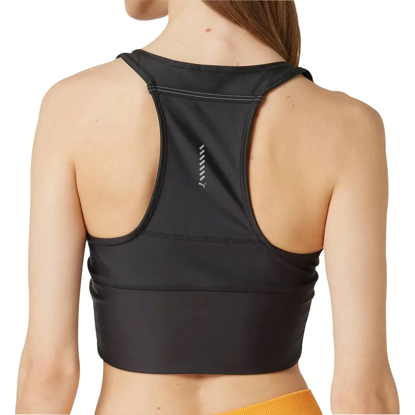 Cold Climate Puma Run Ultraform Womens Running Cropped Vest Tank Top - Black