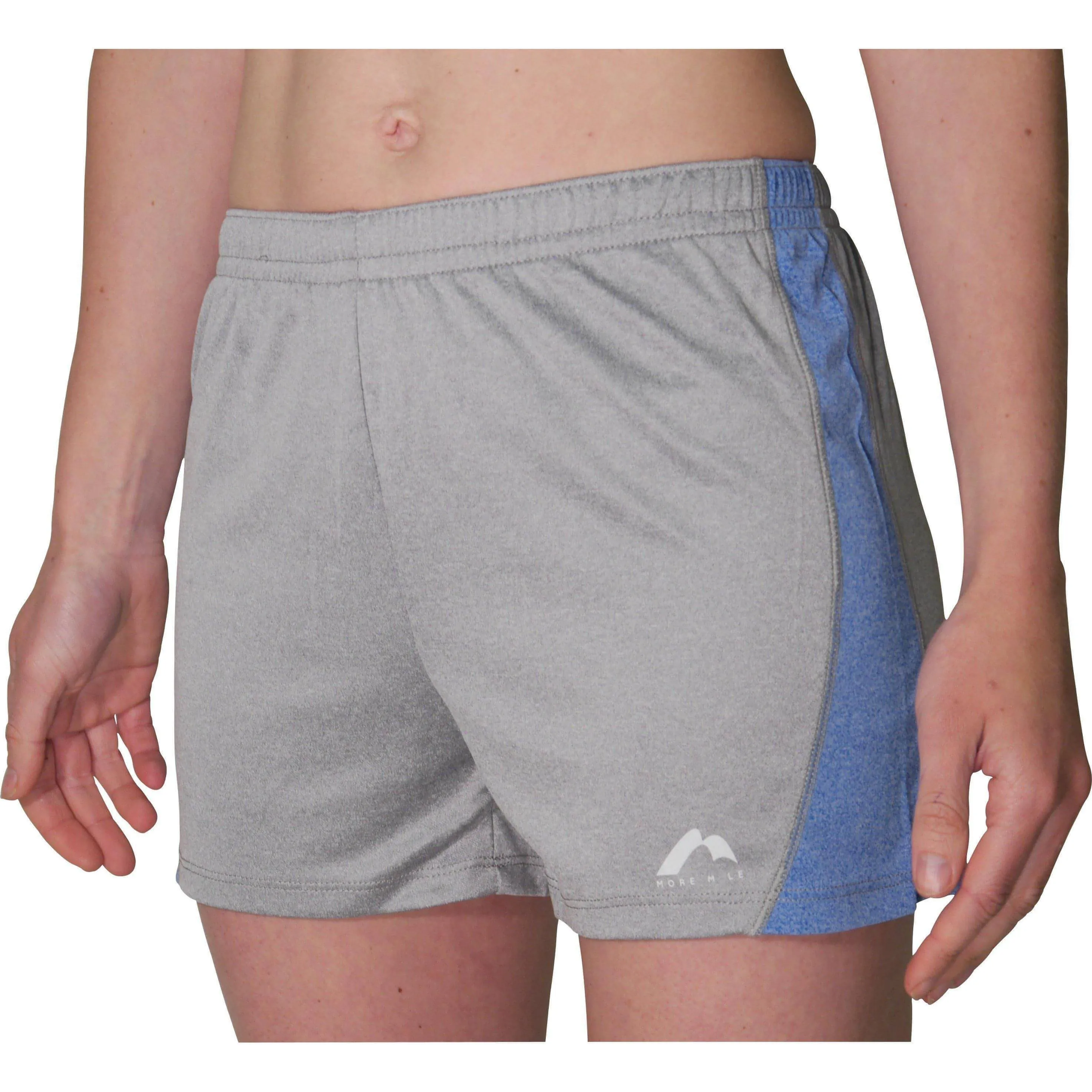 More Mile Marl Jersey Womens Training Shorts - Grey transportation industry Stain Resistant Treatment