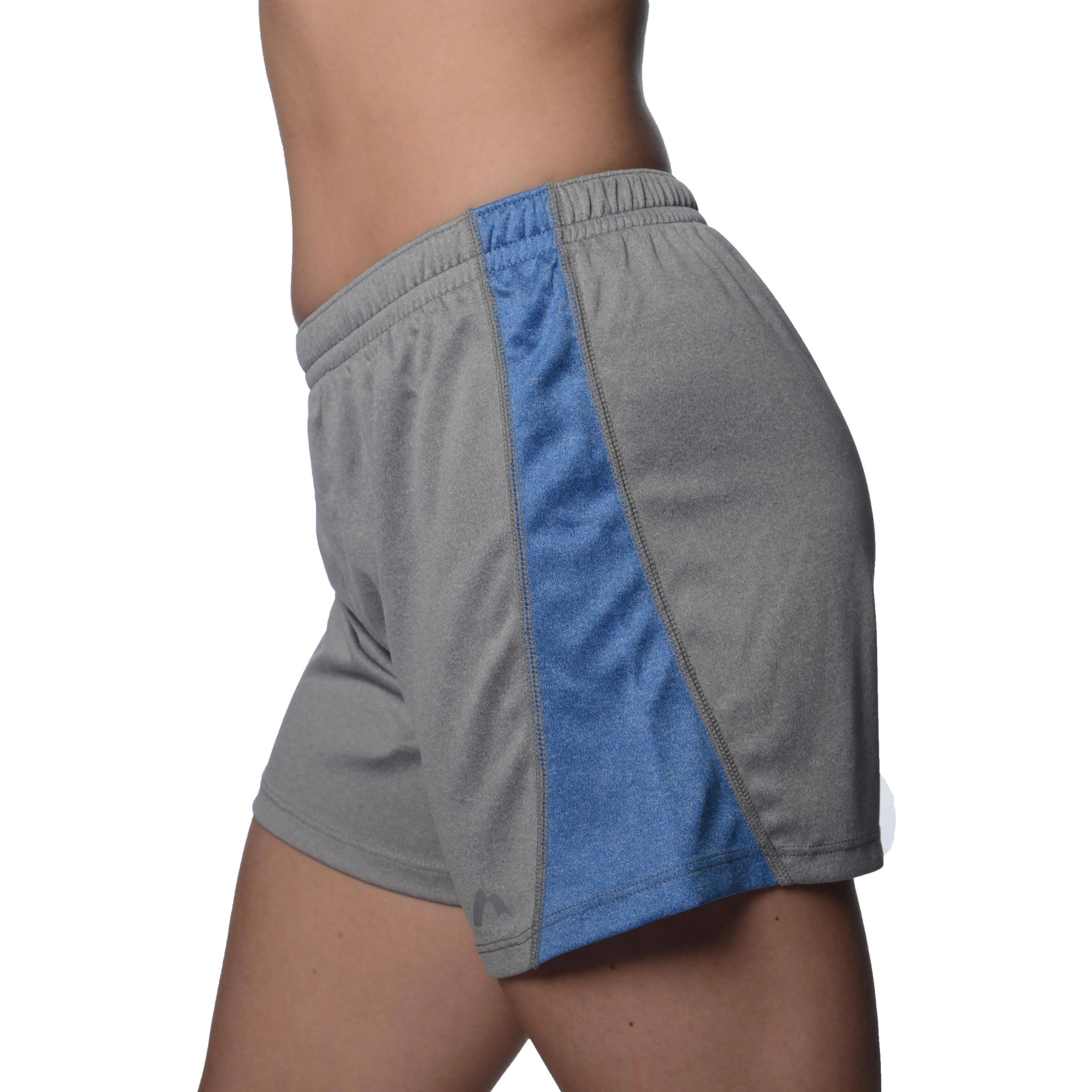 Comfy Layers Summer Vibes More Mile Marl Jersey Womens Training Shorts - Grey